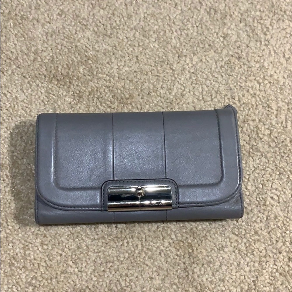 Coach full size checkbook wallet